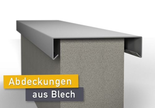 Material Mauerabdeckungen aus Blech